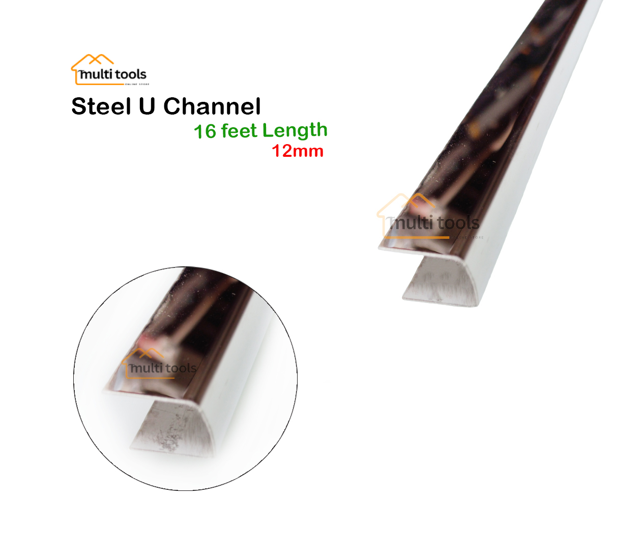 12mm X 16 Feet U Shape Steel Channel